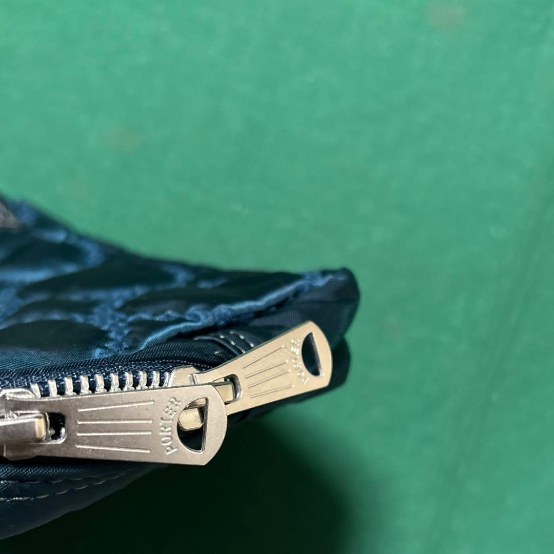 ミナペルホネン　タンバリン　ポーター　タンカー　ポーチ　ネイビー