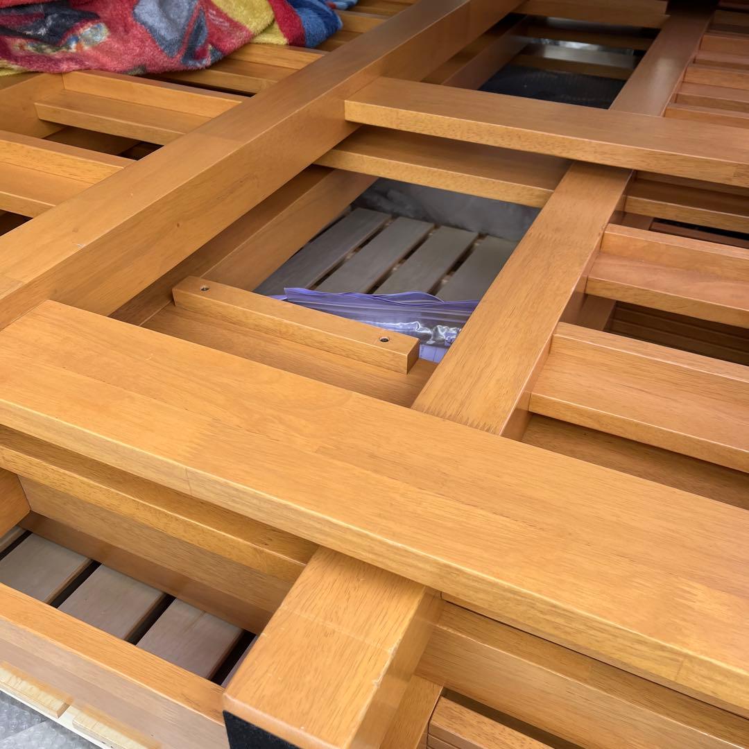 頑丈　G★SOLID ロフトベッド はしご付き木製 ※お引取