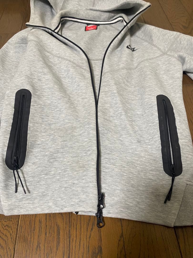 NIKE ナイキ テックフリース フルジップパーカー グレー ブラック M