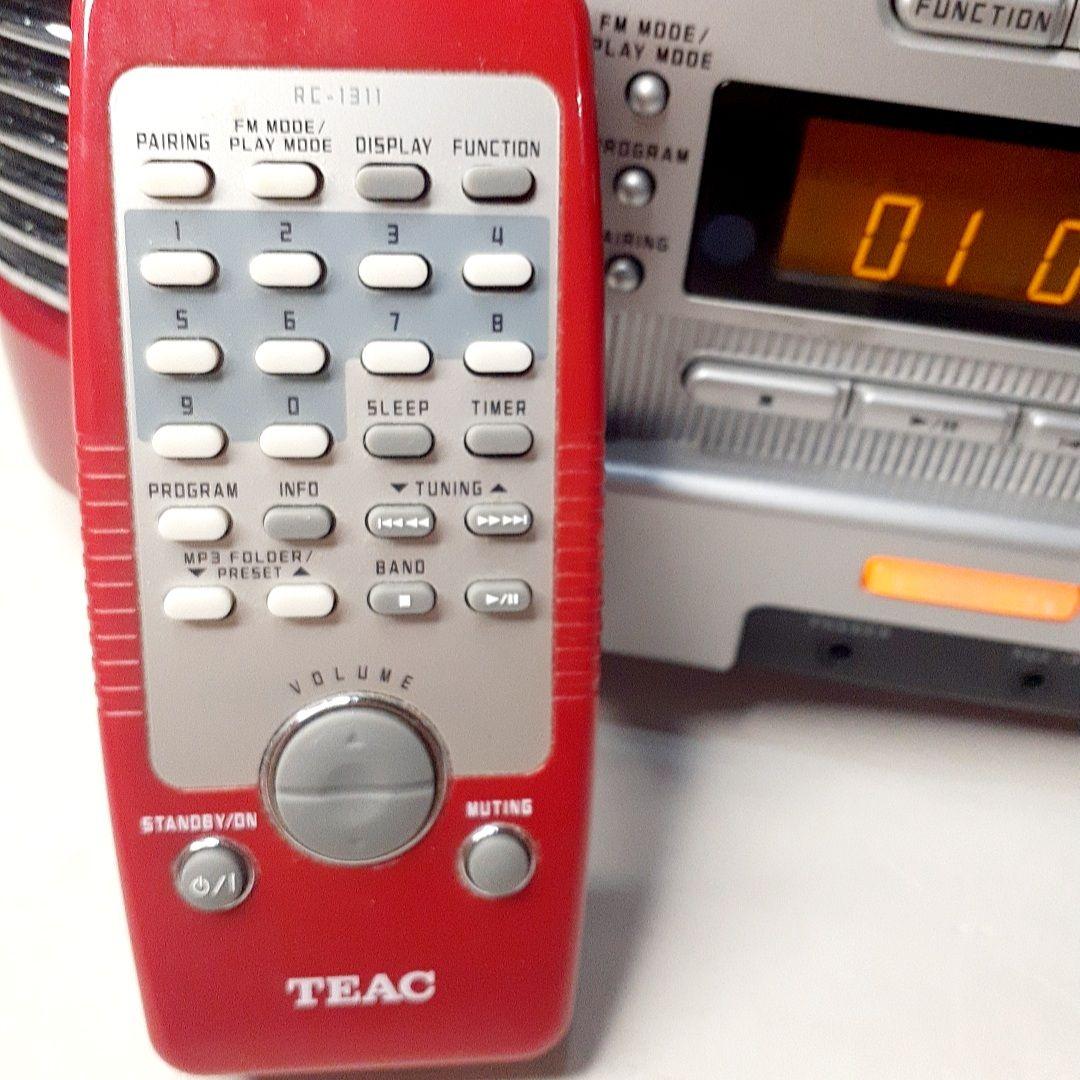 【レア美品】TEAC SL-D930 レッド CD ラジオ bluetooth