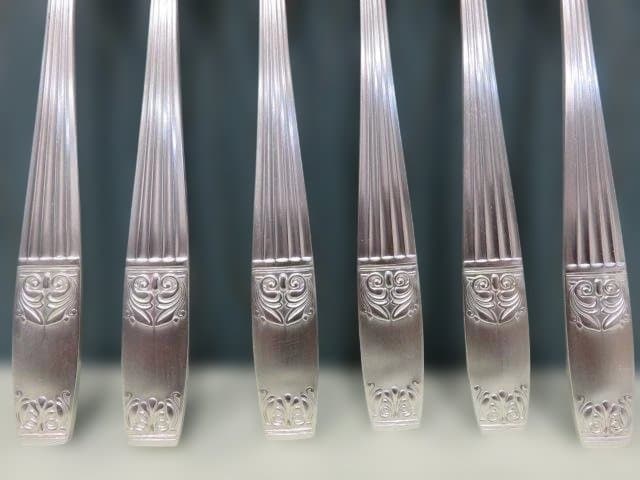 ラッキーウッド　ロッキンガム　未使用　保管品　18本セット　洋白銀　当時物　希少