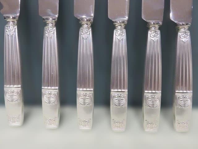 ラッキーウッド　ロッキンガム　未使用　保管品　18本セット　洋白銀　当時物　希少