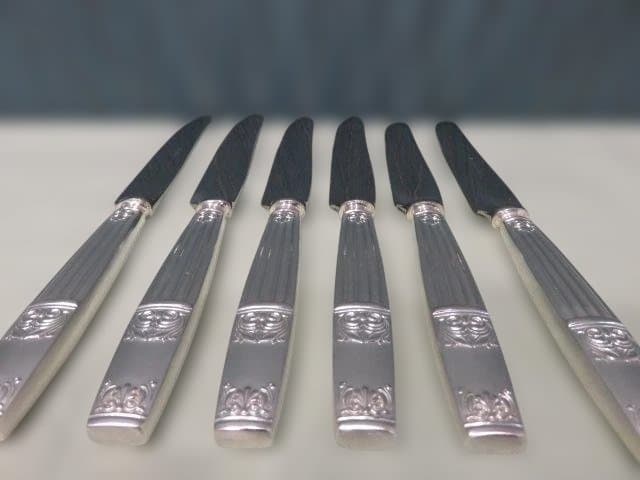 ラッキーウッド　ロッキンガム　未使用　保管品　18本セット　洋白銀　当時物　希少