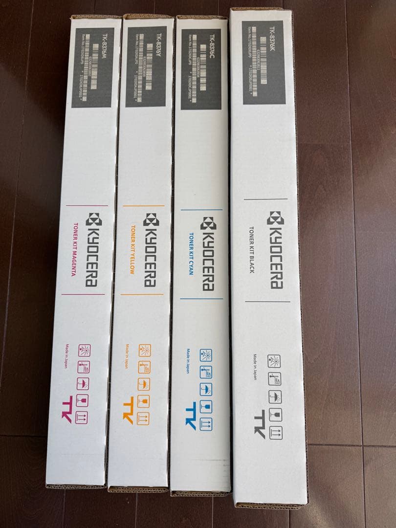 京セラ 純正トナーTK-8376 4色セット　Y.C.M.K 新品　未使用