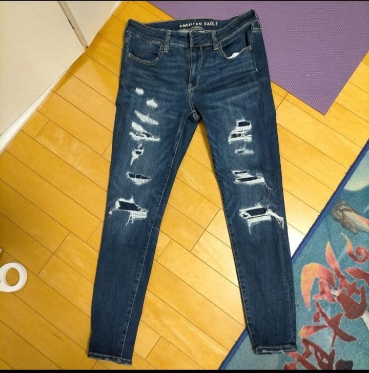 【大人気モデル新品】アメリカンイーグル　ジェギング　スキニー　8ショート　us8