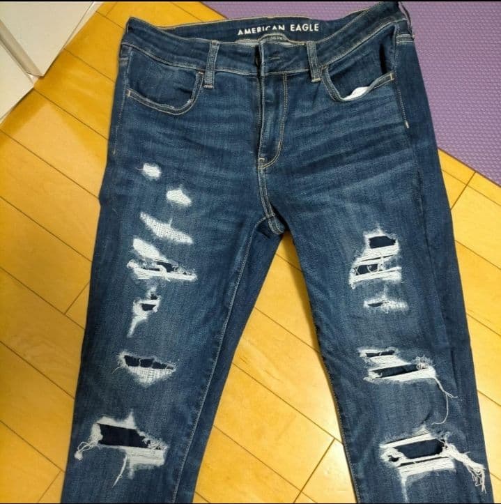 【大人気モデル新品】アメリカンイーグル　ジェギング　スキニー　8ショート　us8