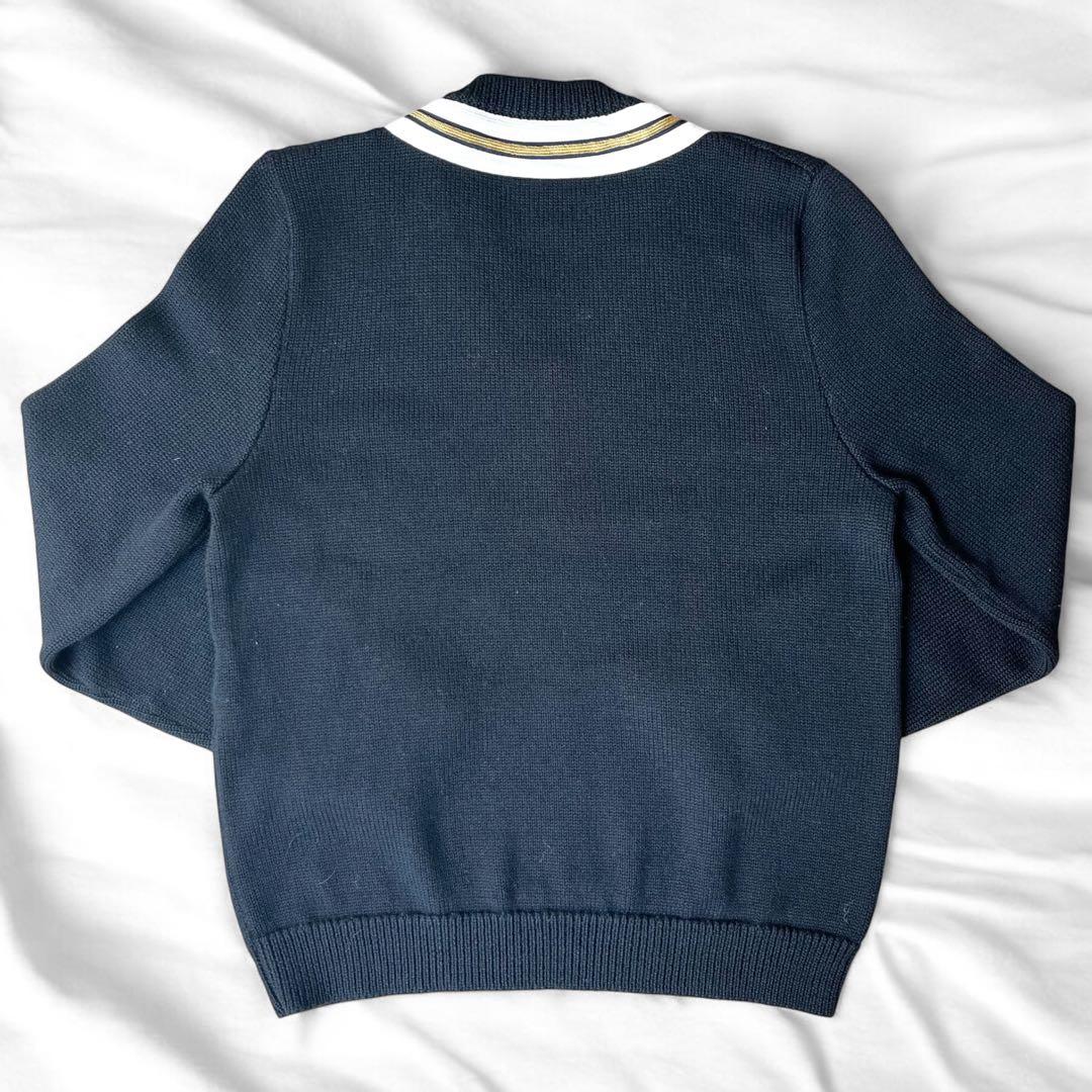 美品 グッチ ビー アップリケ Vネック セーター 蜂 ニット トップス