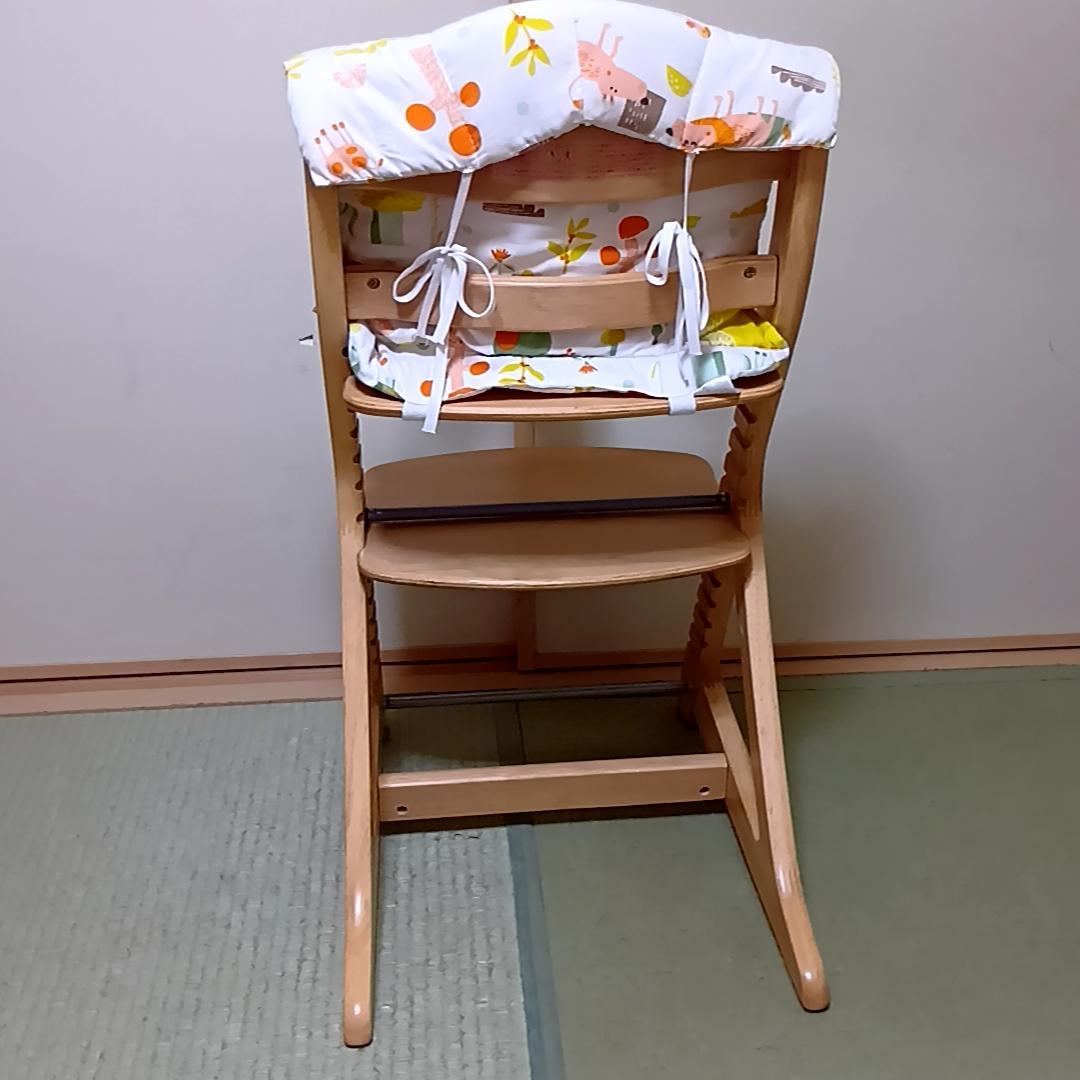 大和屋 すくすくチェアスリムプラス　テーブル・ガード・チェアクッション付き