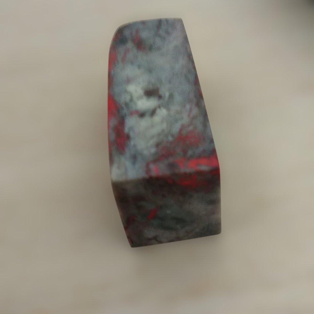 古印材　中国　ビンテージ　鶏血石