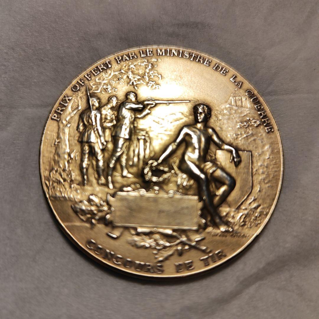 【超レア】1880's フランス マリアンヌ 射撃 シューティング 銀メダル