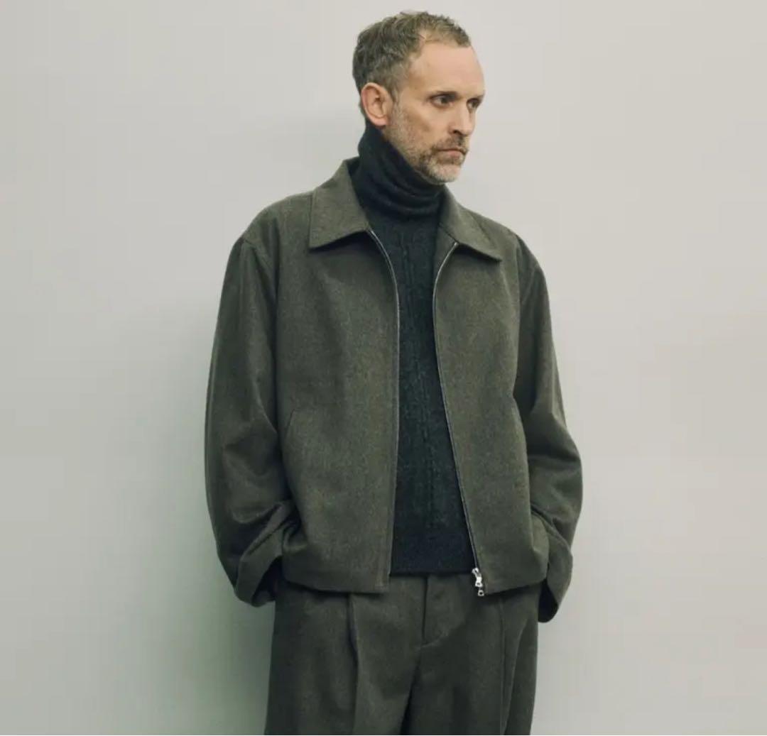 ジャケット・アウター ssstein Wool Doeskin Zip Short Jacket S