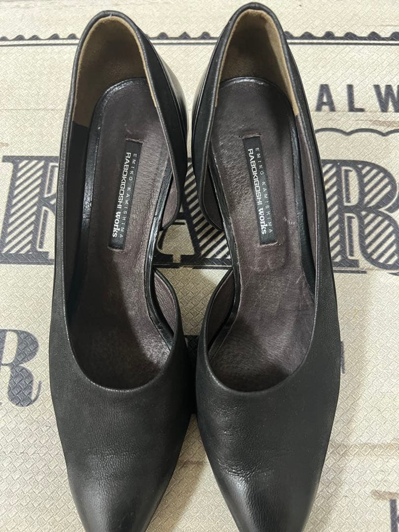 ラボキゴシワークス　本革パンプス✨