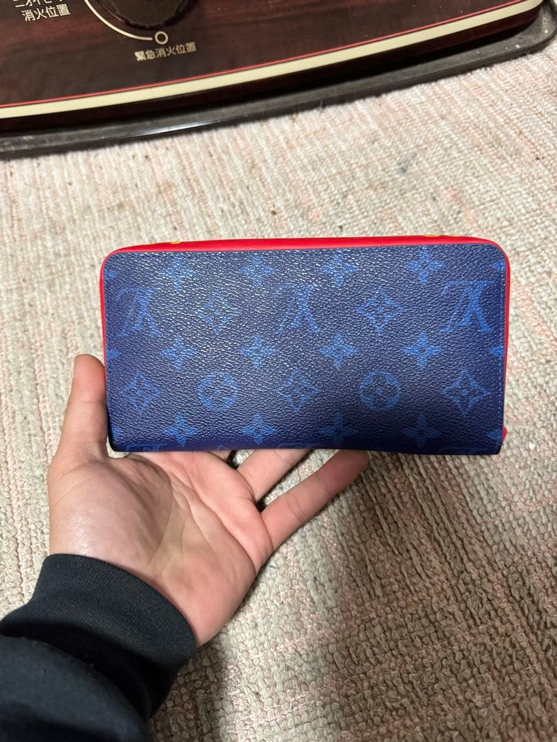 ルイ・ヴィトン 長財布 ネイビー/レッド