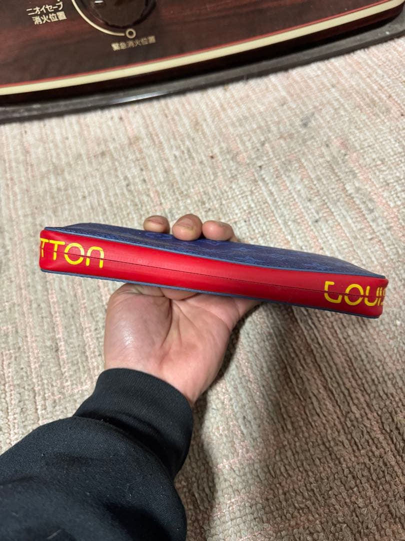 ルイ・ヴィトン 長財布 ネイビー/レッド