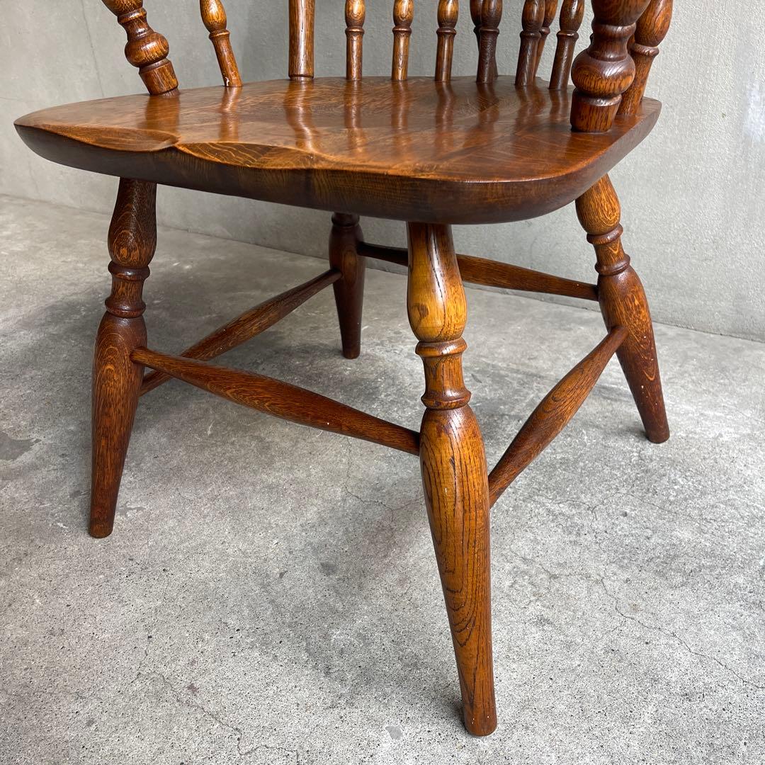 希少 美品　オールドビンテージ　キツツキ ウィンザーアームチェア