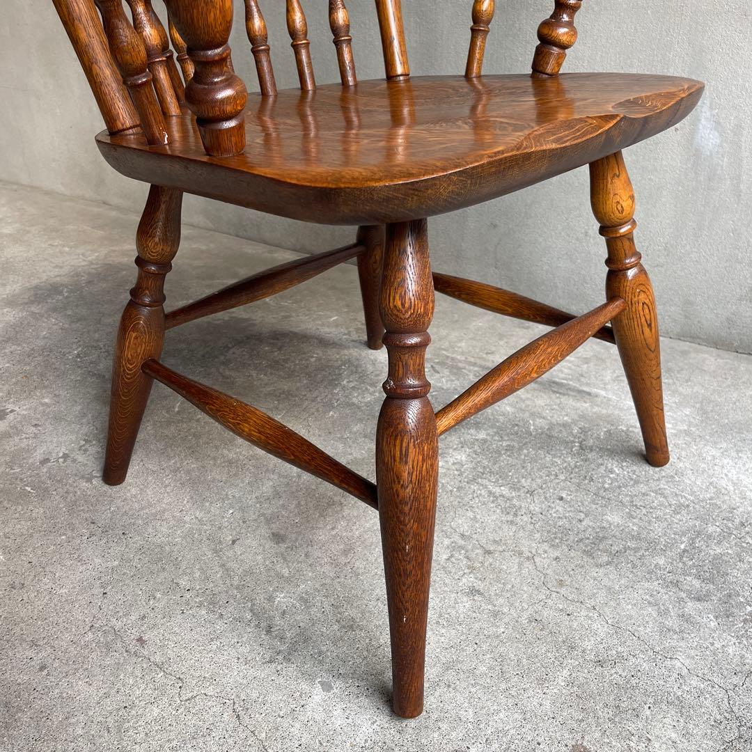 希少 美品　オールドビンテージ　キツツキ ウィンザーアームチェア