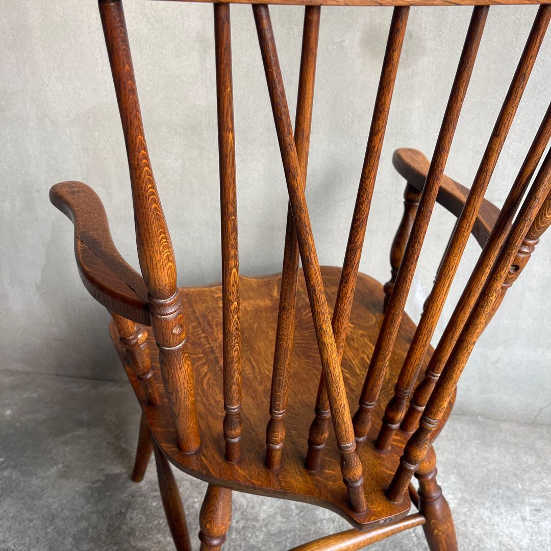 希少 美品　オールドビンテージ　キツツキ ウィンザーアームチェア