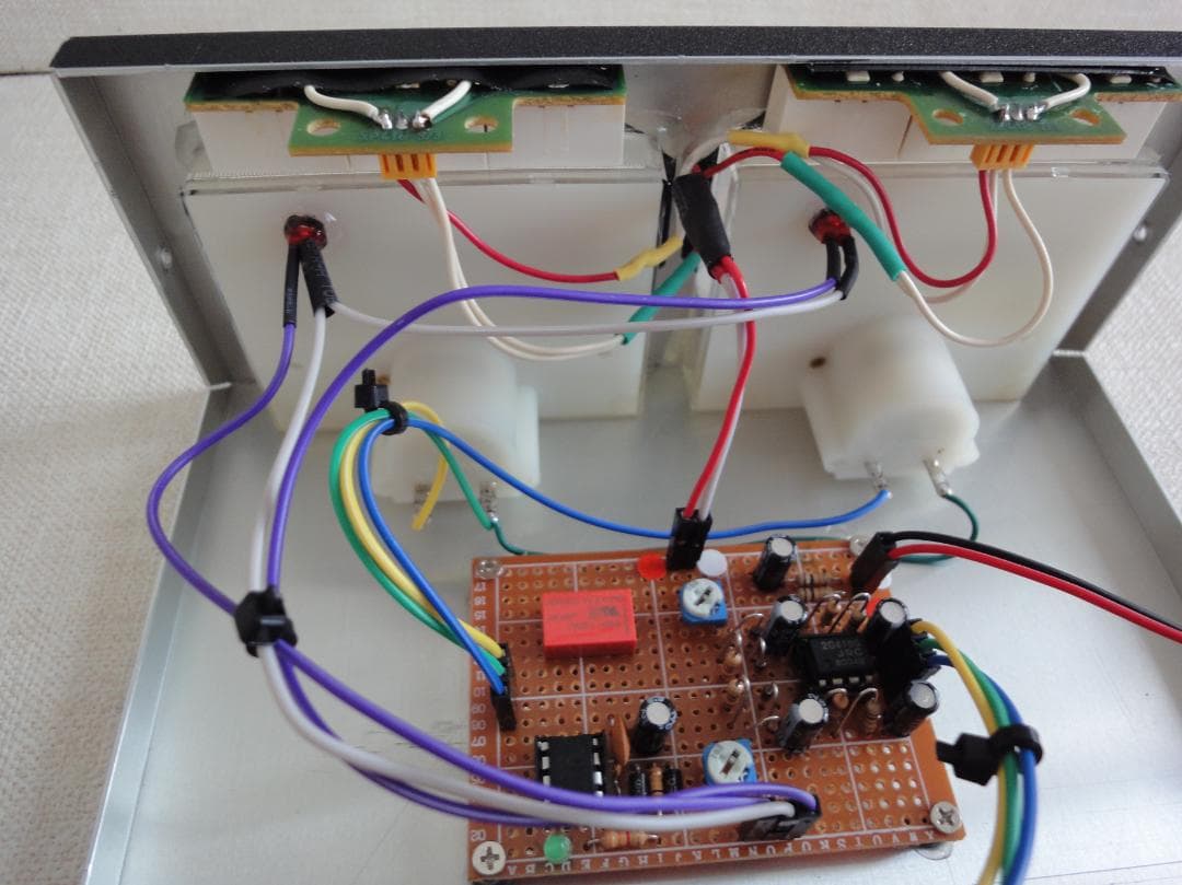 自作ステレオVUメーター220号機（YAMAHAワイド大型・ピーク付）