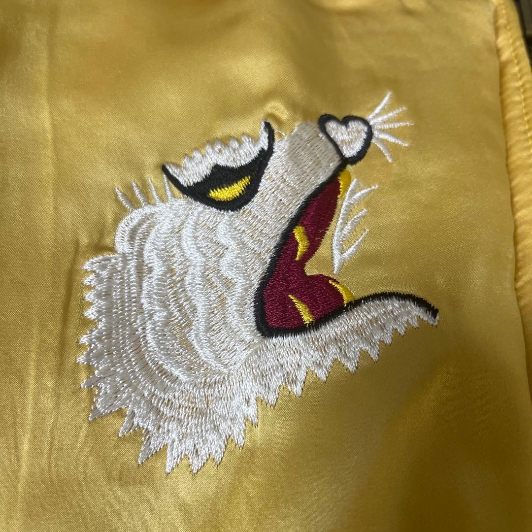 r*a様 【両面総刺繍】リバーシブル ベルベット スカジャン 鷲 龍 日本地図