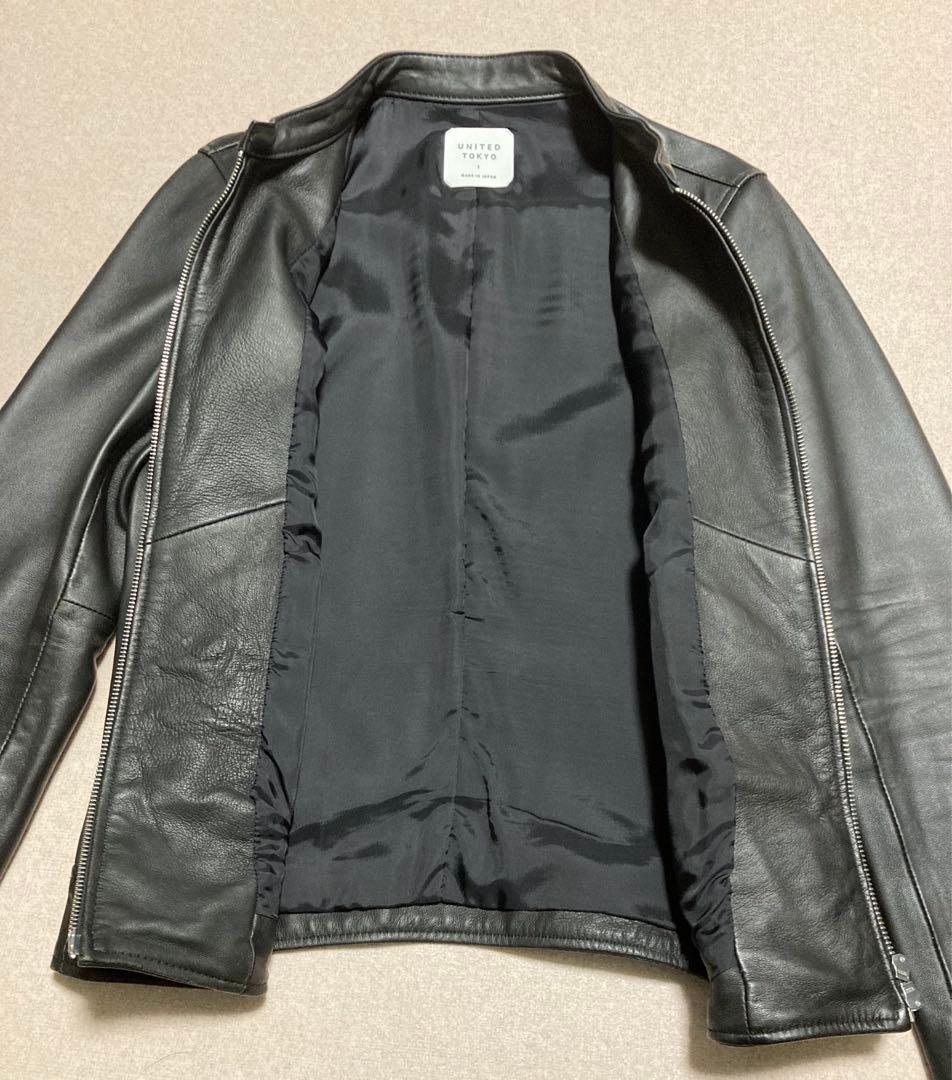 【美品】UNITED TOKYO 国産ラムレザージャケット　本革