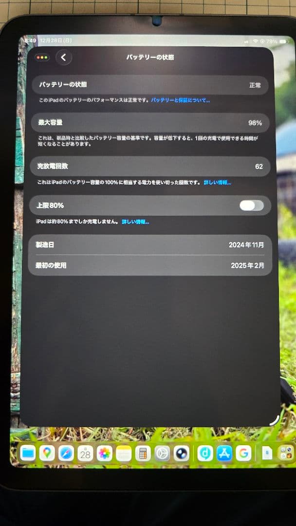 iPad mini (第7世代) Cellular 128GB スペースグレー