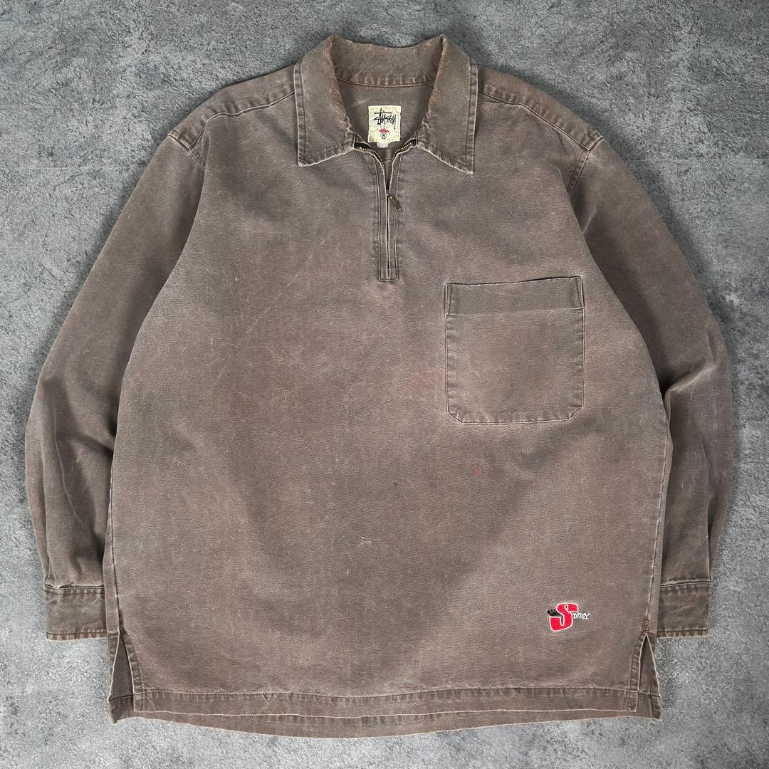 old stussy 90s 白タグ kingsize シャツ ステューシー