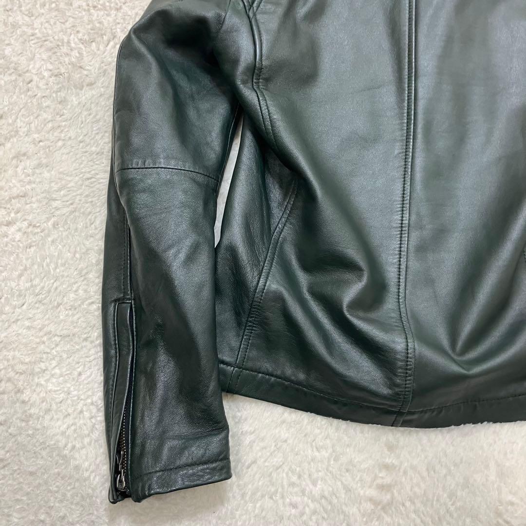 美品✨KATHARINE HAMNETT フーデッドレザージャケット 羊革