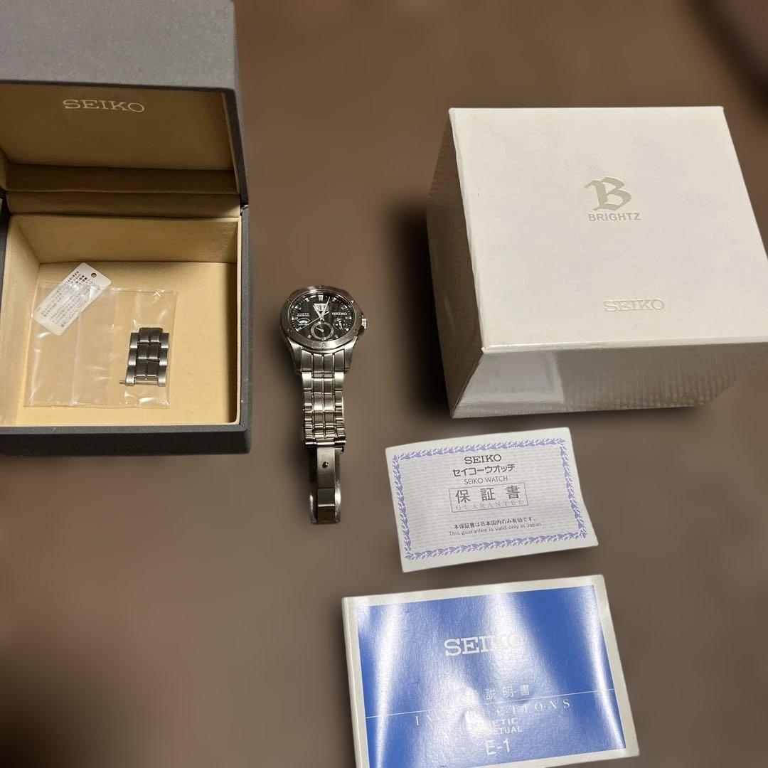 SEIKO ステンレススチール ブラックダイヤル 腕時計