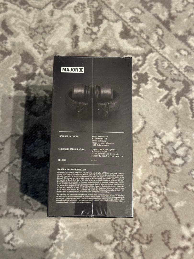 【未開封】Marshall Major V ワイヤレスヘッドホン