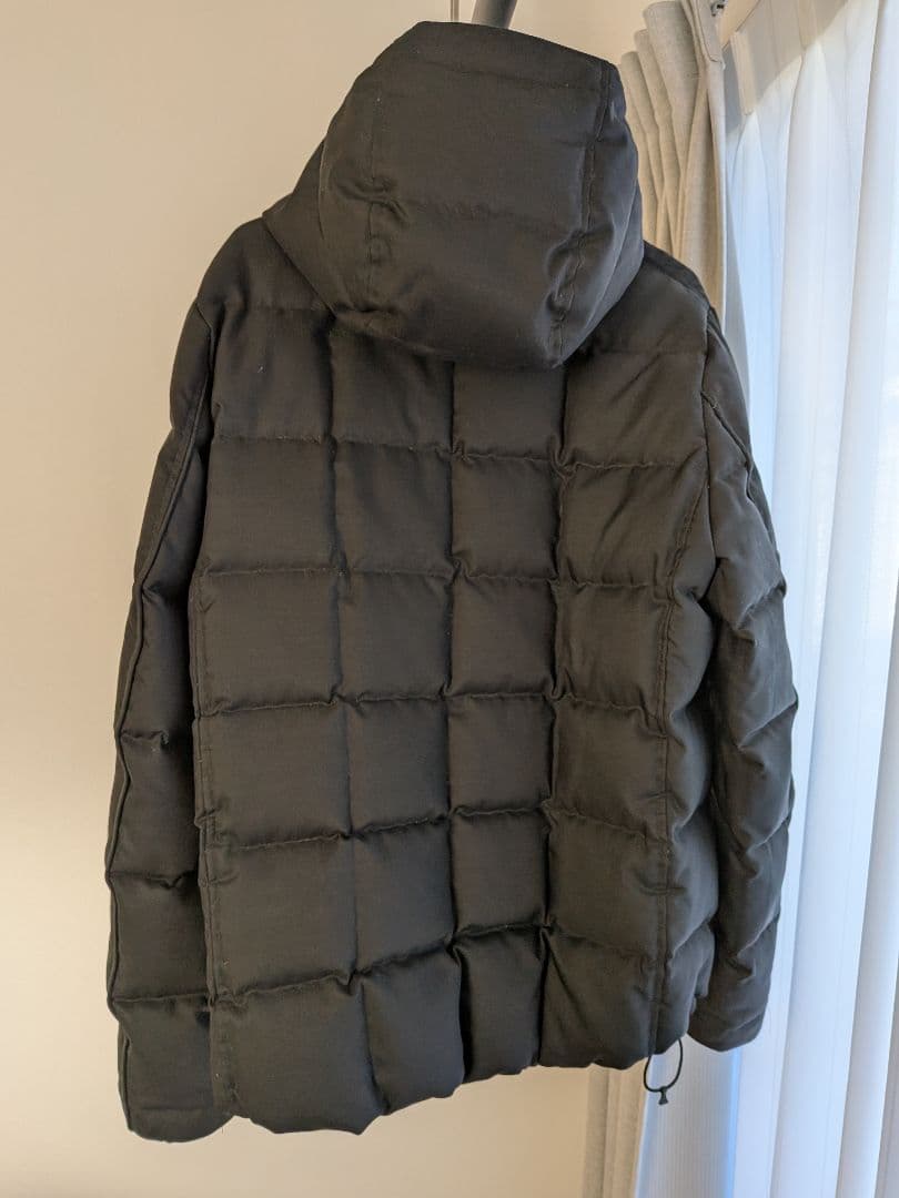 西川ダウン キルティング 黒 ダウンジャケット L ナノ・ユニバース