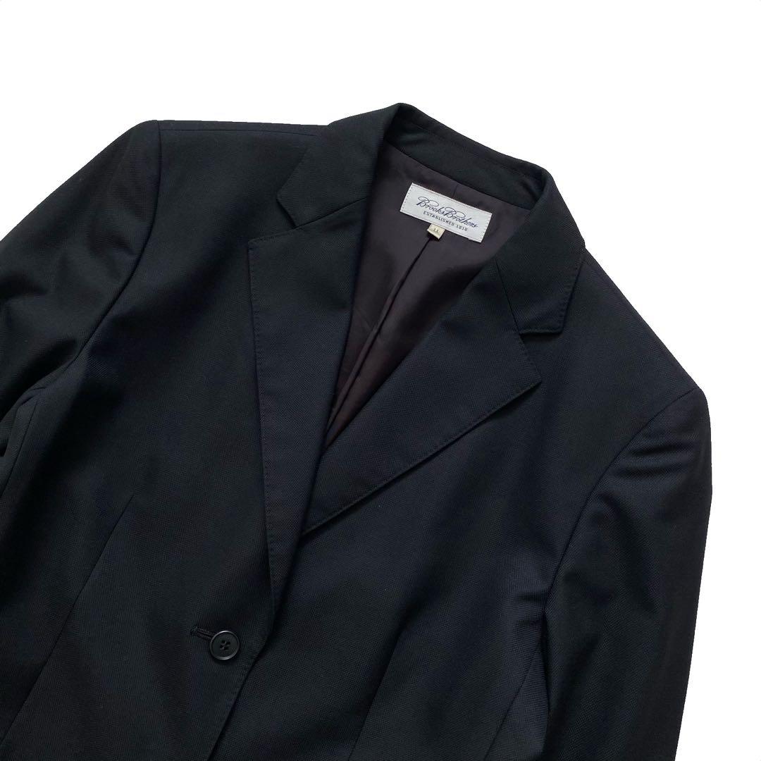 美品 ブルックスブラザーズ セットアップ パンツ スーツ 11 黒 ジャケット