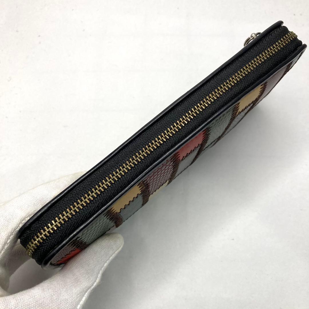 美品✨glamb Gaudy zip wallet マルチカラー コラボ 長財布