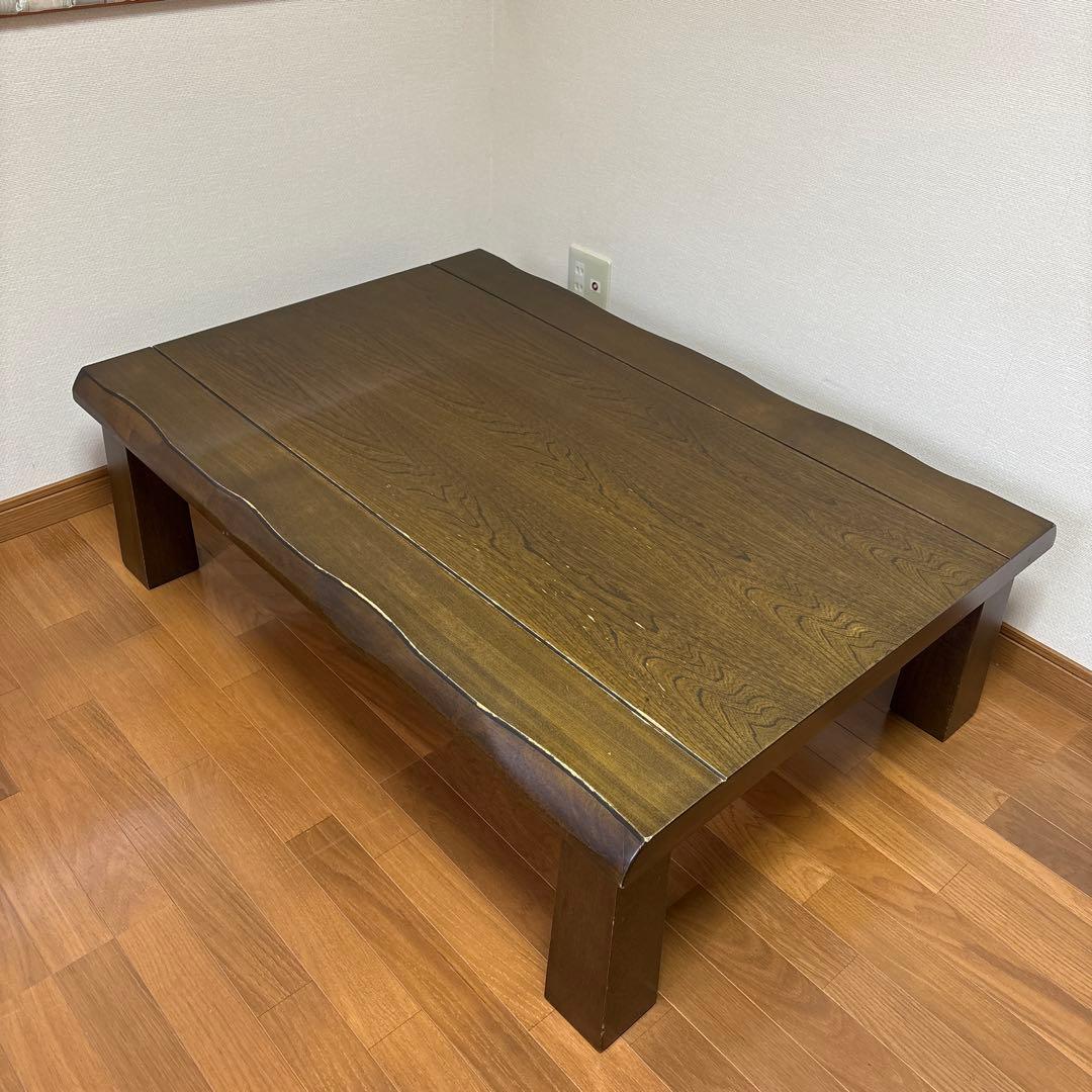 送料、設置込み！テーブルマット付き！長方形こたつ 木製 アンティーク