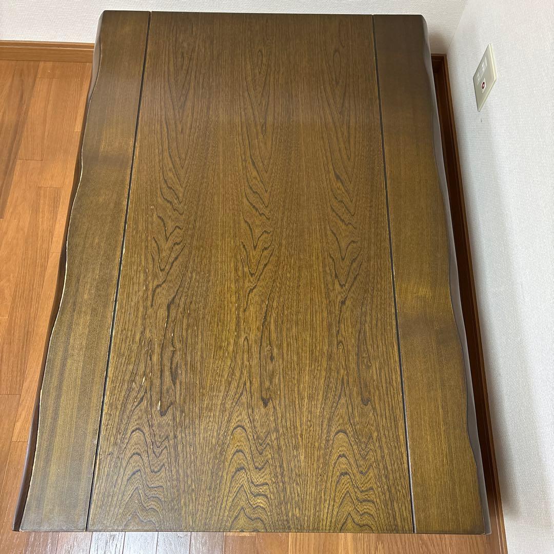 送料、設置込み！テーブルマット付き！長方形こたつ 木製 アンティーク