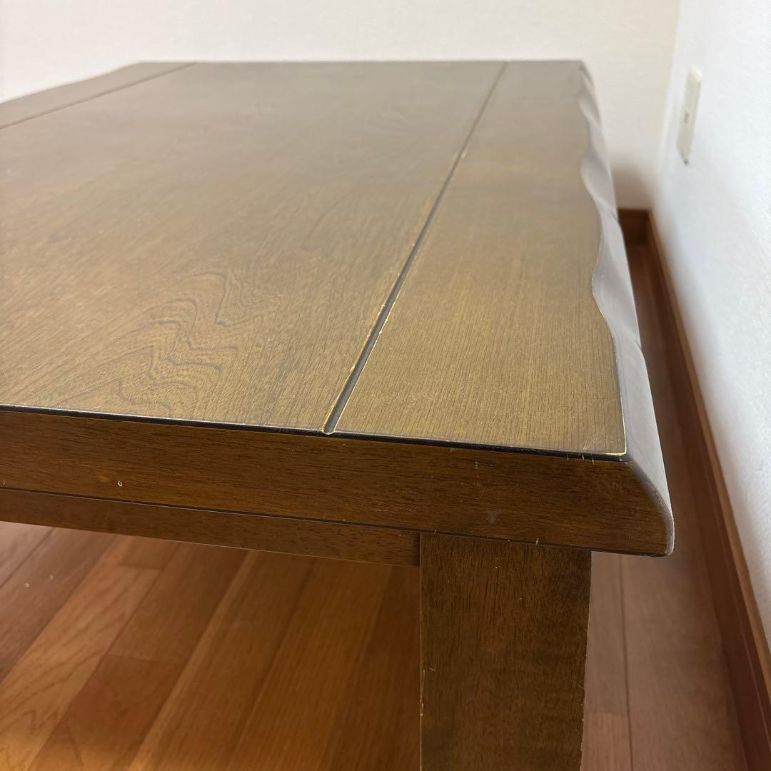 送料、設置込み！テーブルマット付き！長方形こたつ 木製 アンティーク