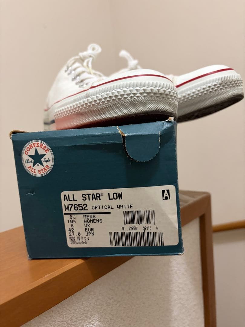 CONVERSE ALL STAR ホワイト ロー USA製