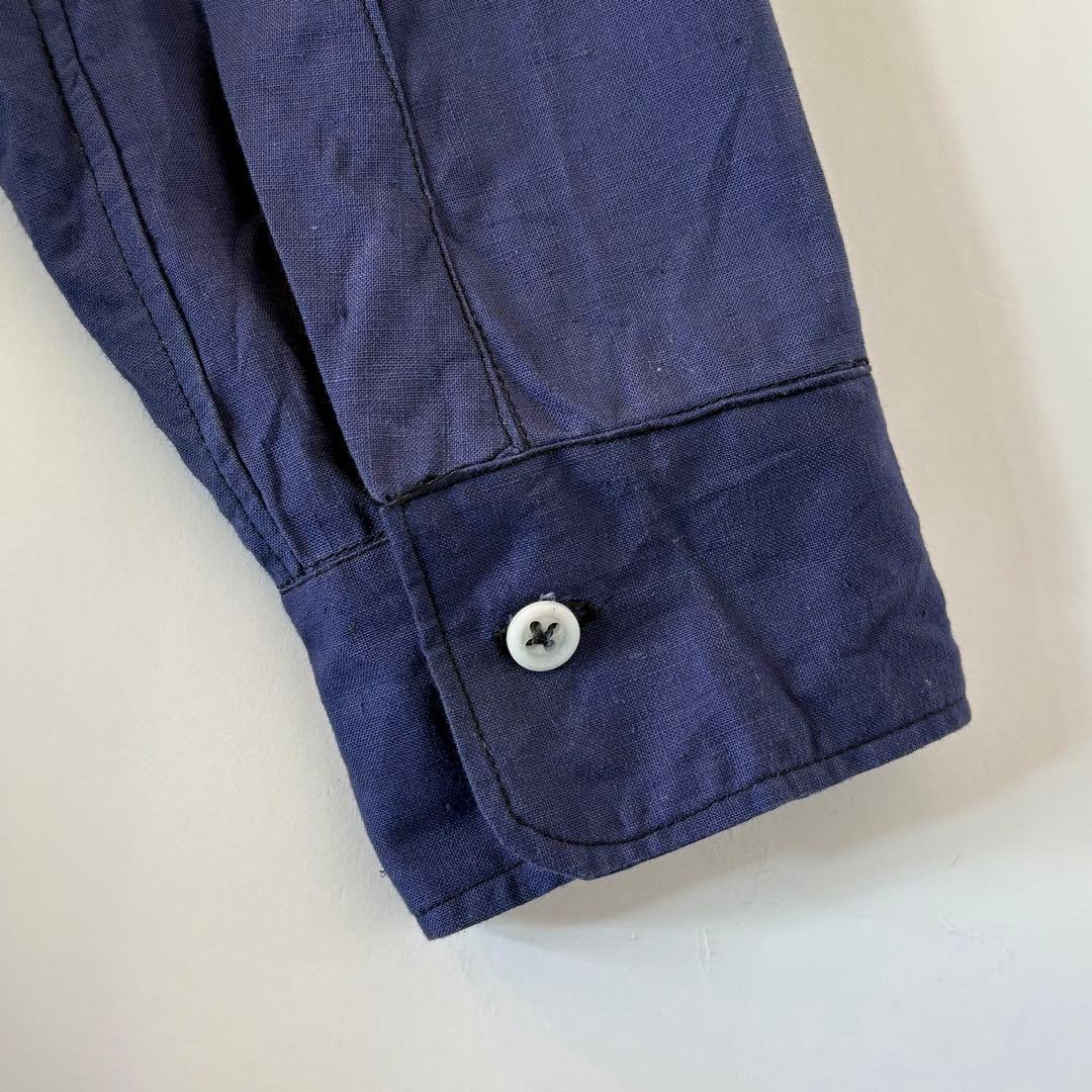 40s ヴィンテージ フレンチ グランパシャツ 古着 ユーロ ヨーロッパ ワーク