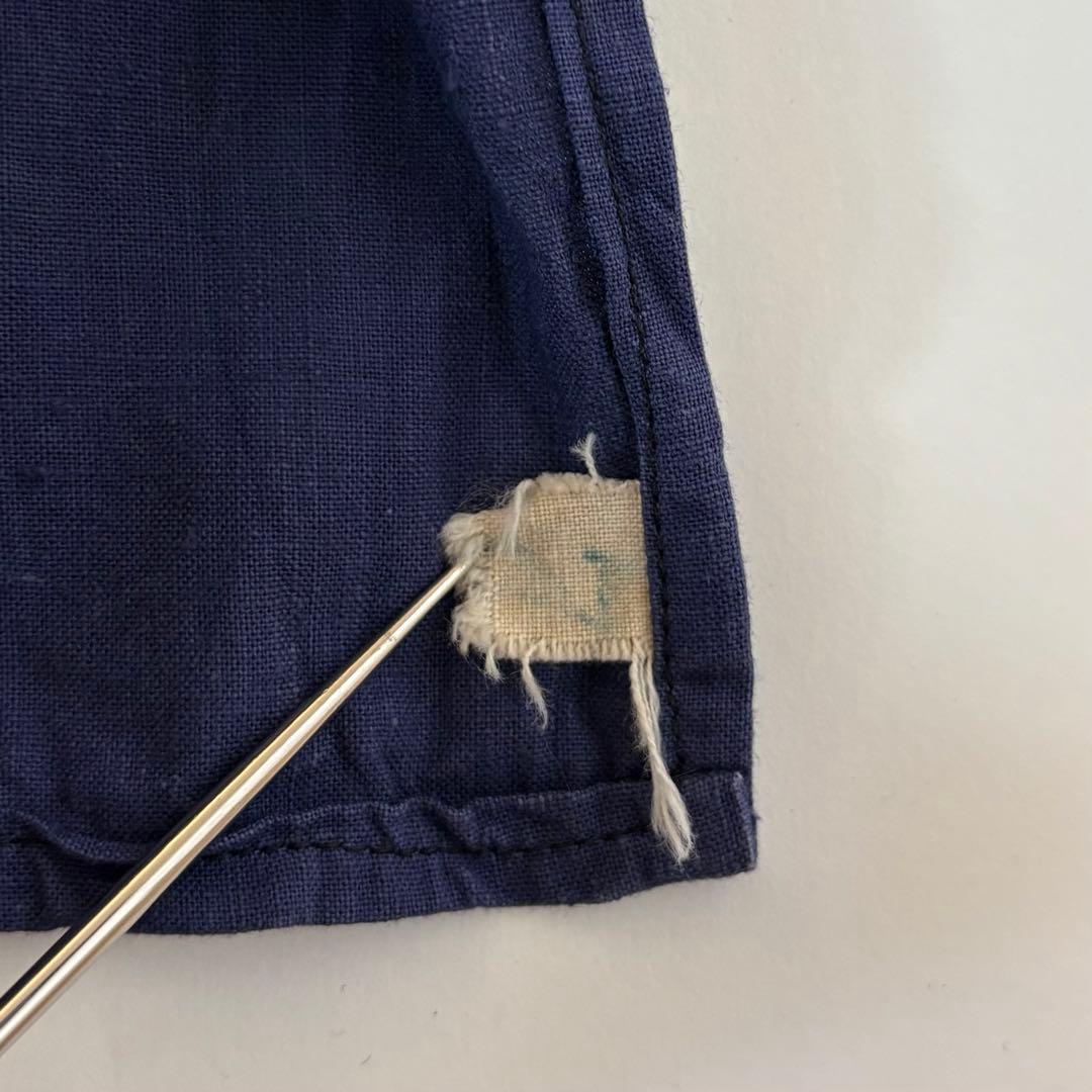 40s ヴィンテージ フレンチ グランパシャツ 古着 ユーロ ヨーロッパ ワーク