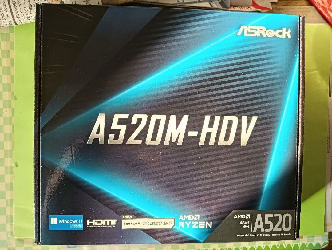 新品ASRock A520M-HDV マザーボード　メモリー16gb