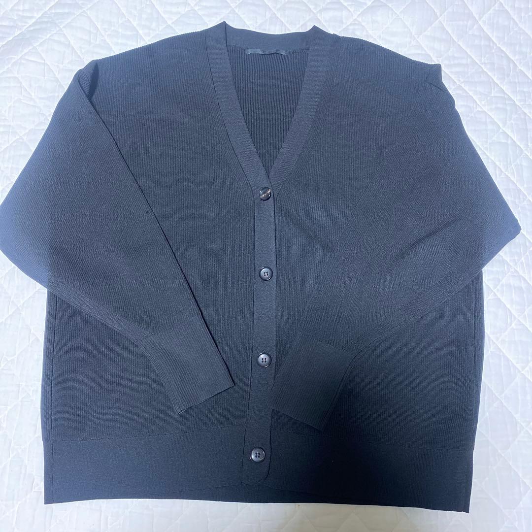 AP STUDIO ワイドニットカーディガン 黒