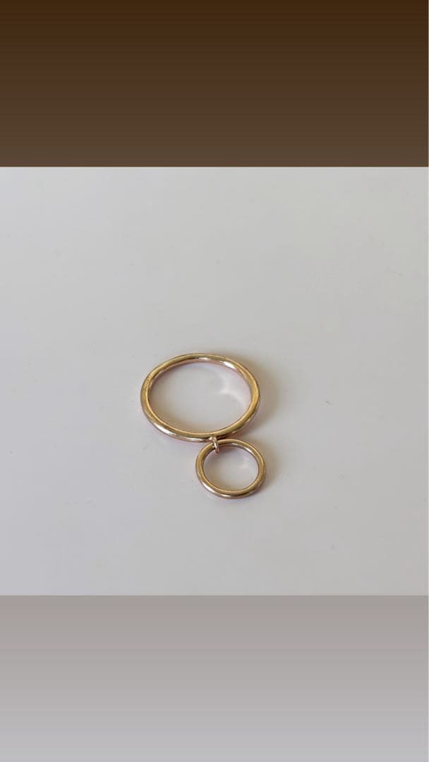 【ete】K10PG 地金デザインリング