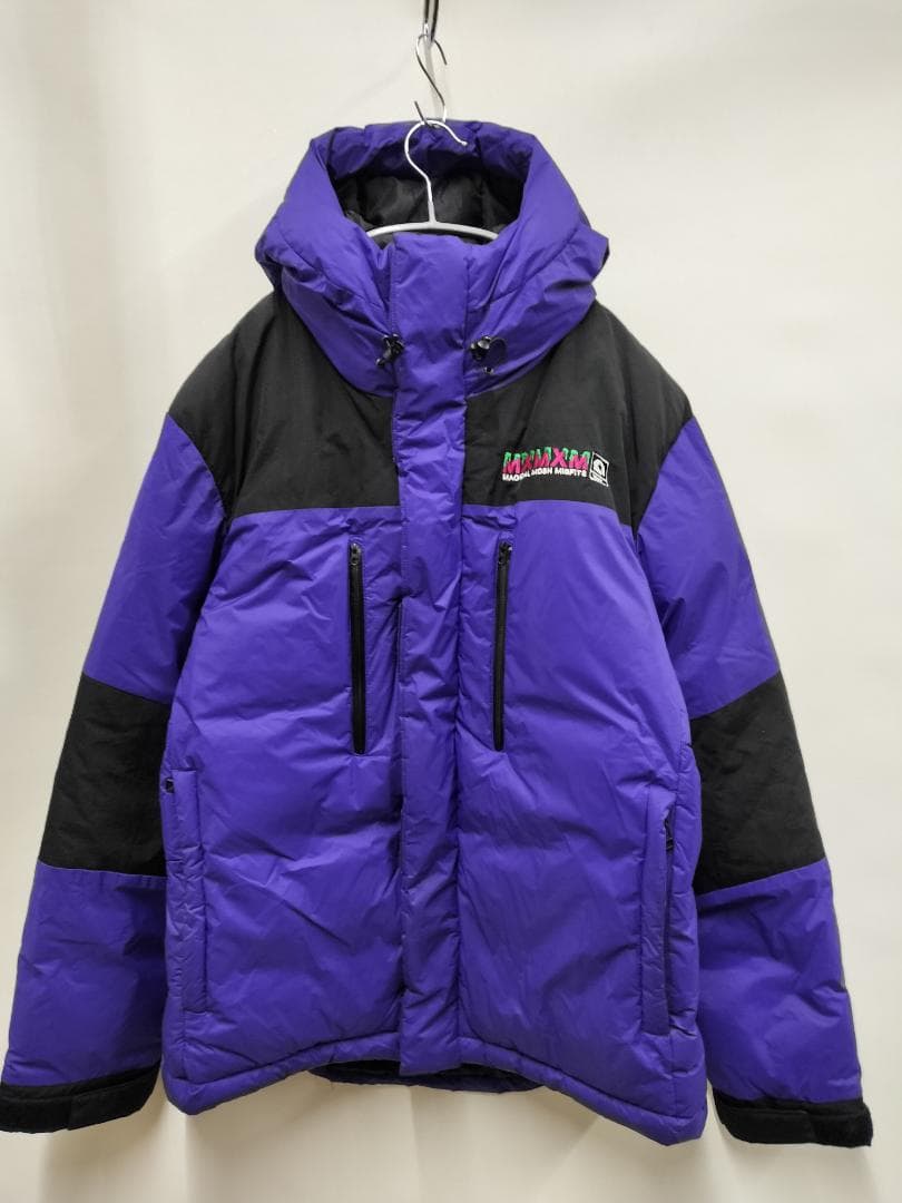 マモミ/フーディーパデッドジャケット/SIZE XL/ビッグシルエット/デカロゴ