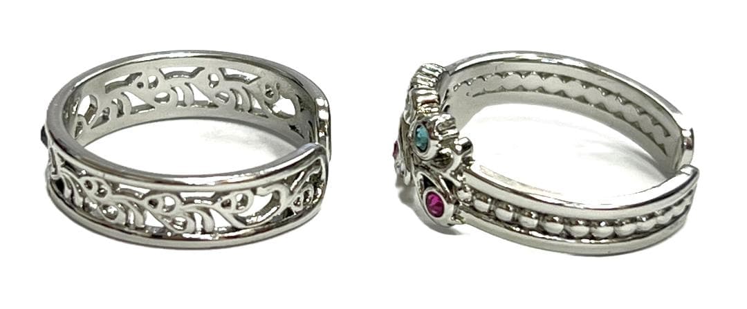 ブラックスター モクレン 2連リング 外箱 カード 中古美品！(35085)