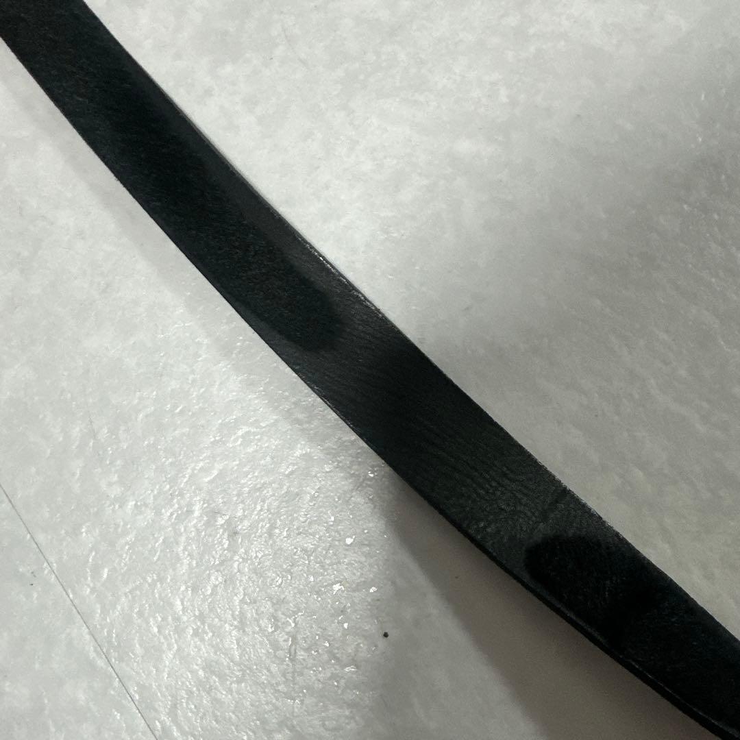ann demeulemeester黒 ハラコベルト リング付き
