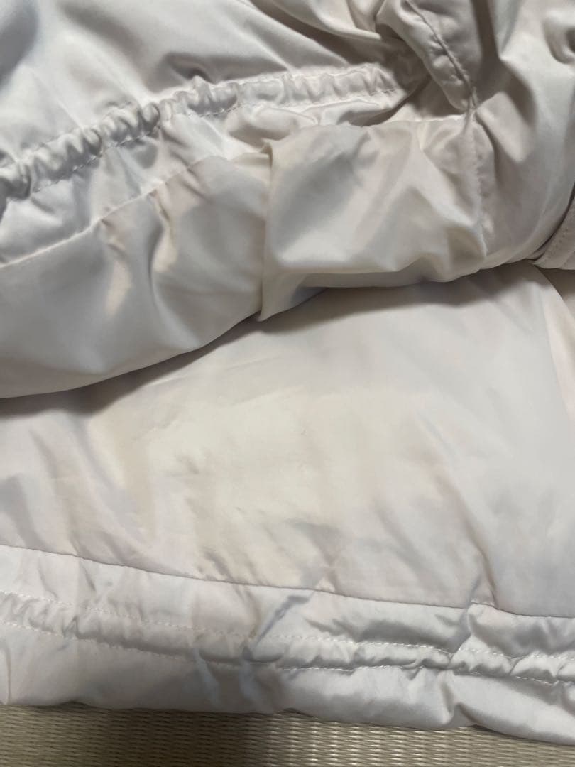 イエナ　ホワイト フード付き ダウンジャケット