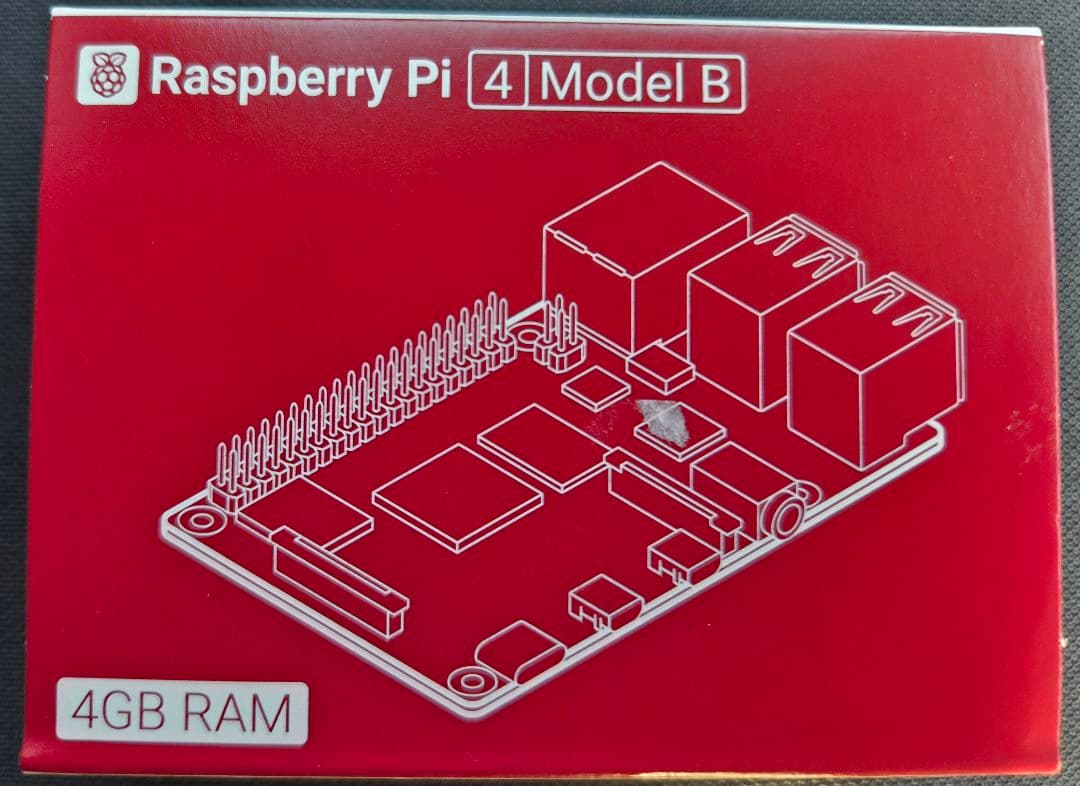 RaspberryPi4 B 4GB+HeatsinkCase+ACアダプター
