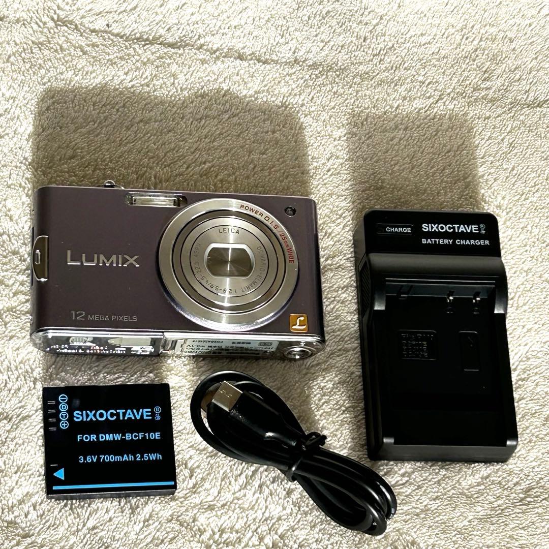 極美品 動作確認済 Panasonic LUMIX DMC-FX60 ラベンダー