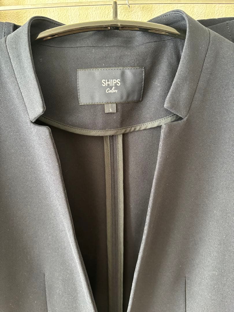 SHIPS ネイビー パンツスーツ 上下【S】
