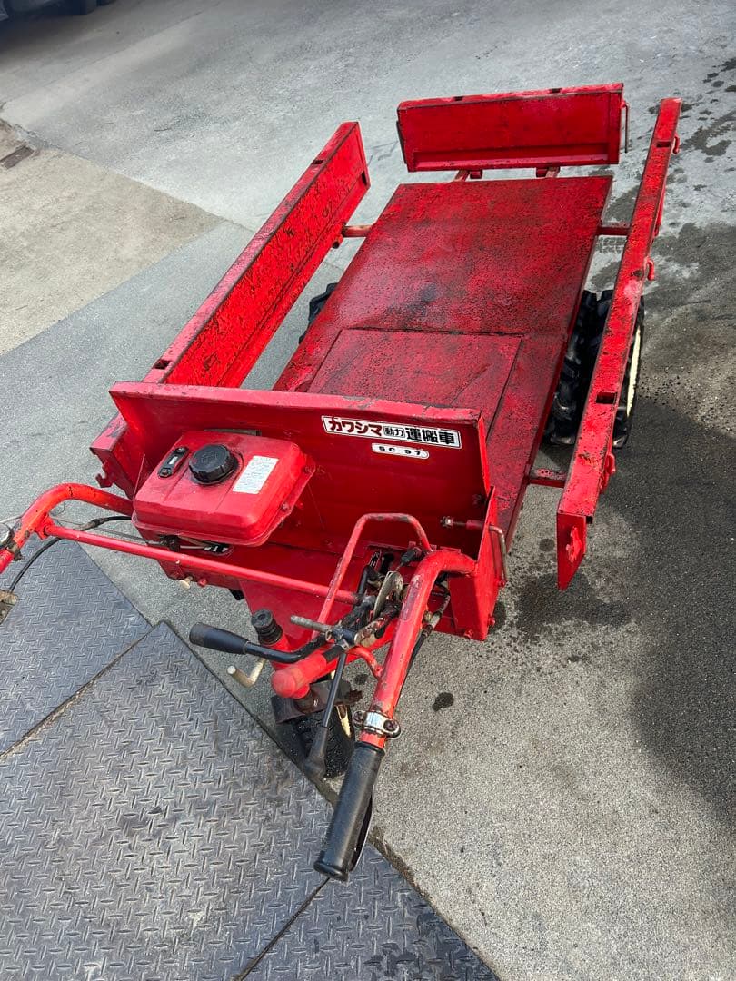 引き取り希望です【カワシマ　三輪運搬車SC97　積載300kg 】中古整備済実働