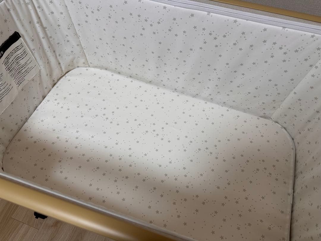 HZDMJベビーベッド　カーキ(ベージュ)